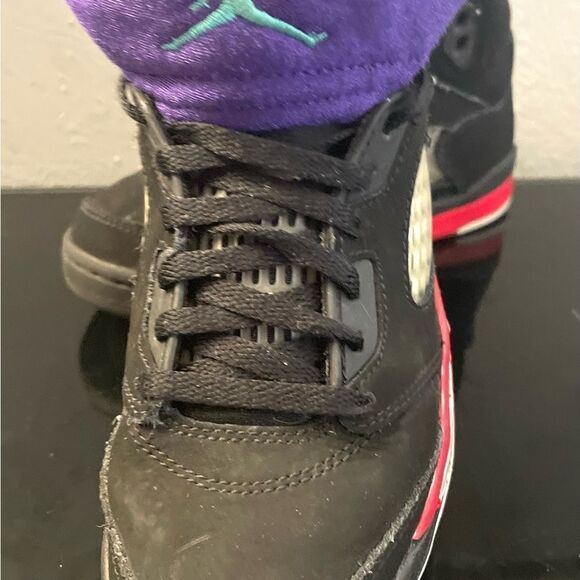 Nike Air Jordan 5 Retro "Top 3" Black Fire Red Metallic GrapePS SZ 1Y CZ2990-001 - Picture 10 of 14